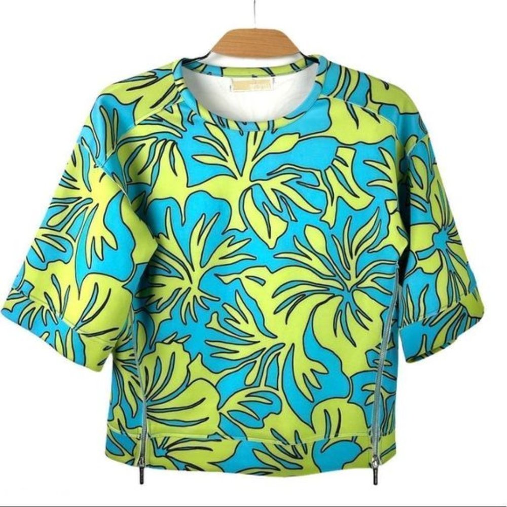 MICHAEL Kors NeopreneLike Bold Floral Box Top M
